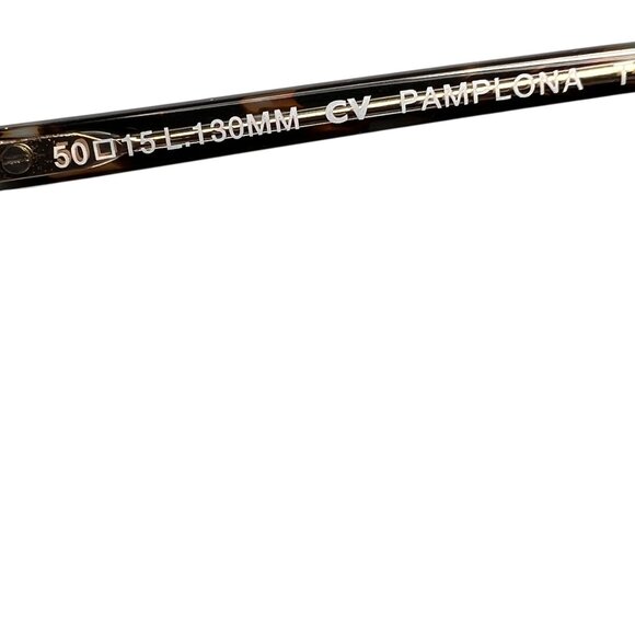 Ellen Tracy Pamplona Eye Glass Frames Only Teal Tortoise Shell 50 15 130 - Picture 10 of 12